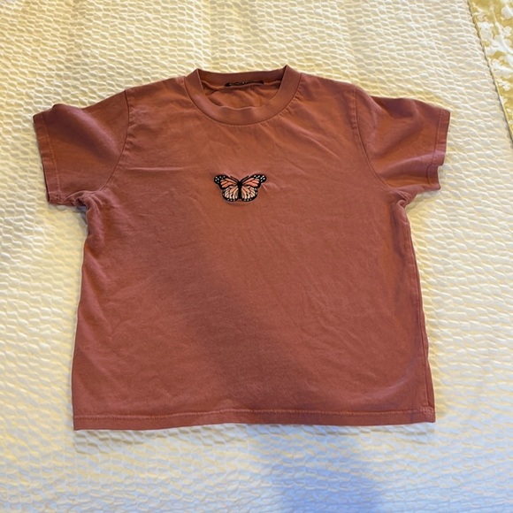 Brandy Melville Tops - Brandy Melville Butterfly T-shirt -Excellent condition-Size Small